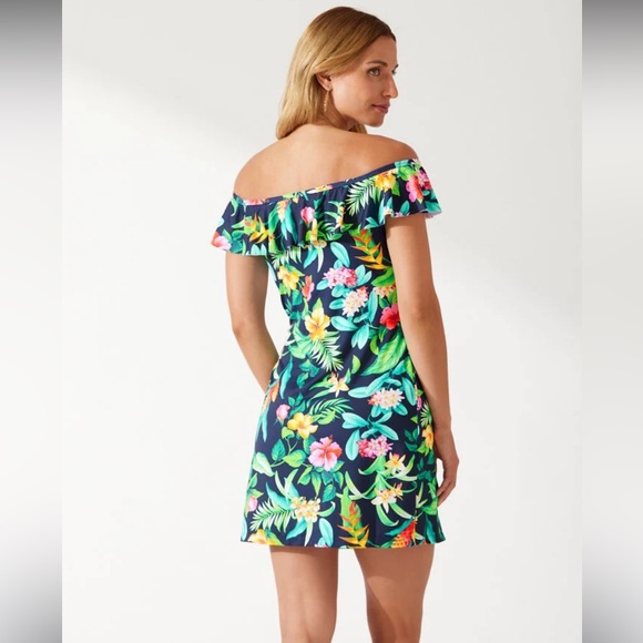 Tommy Bahama Tropi-Calling Off the Shoulder Spa Dress - Picture 3 of 8
